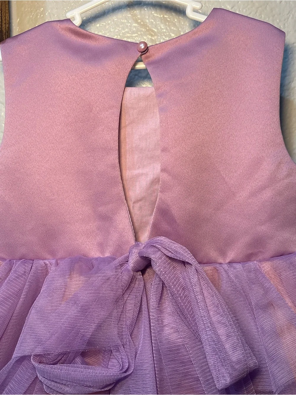 Mimi Tutu Party Dress Lila Elbise Ruffles Lavender & Peach W/Flowers Size 6 NWT